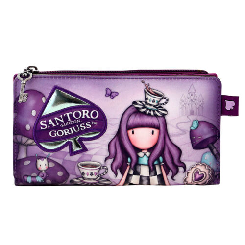 PORTAFOGLIO LUNGO GORJUSS SANTORO WONDERLAND A LITTLE MORE TEA
